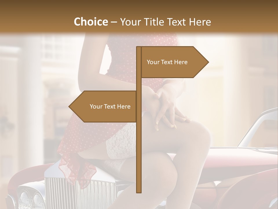 Color Underwear Pinup PowerPoint Template