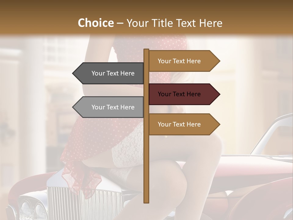 Color Underwear Pinup PowerPoint Template