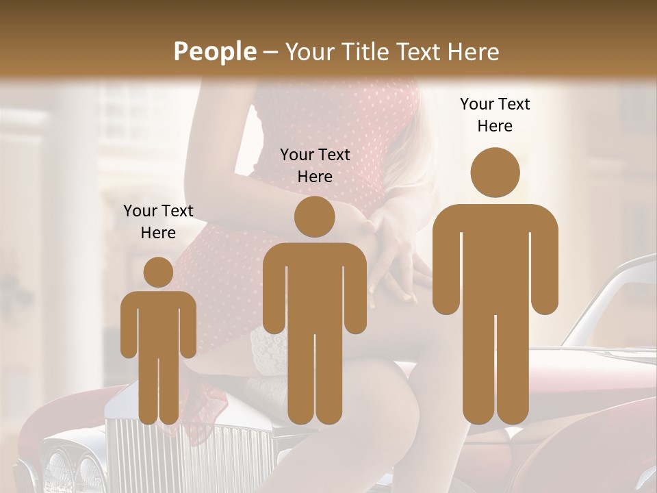 Color Underwear Pinup PowerPoint Template