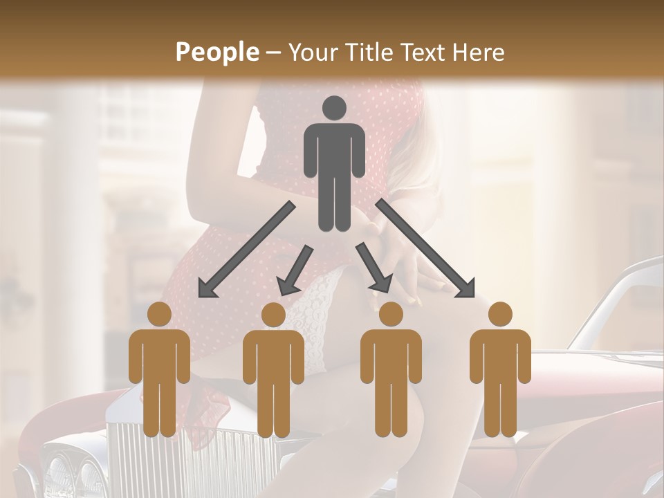 Color Underwear Pinup PowerPoint Template