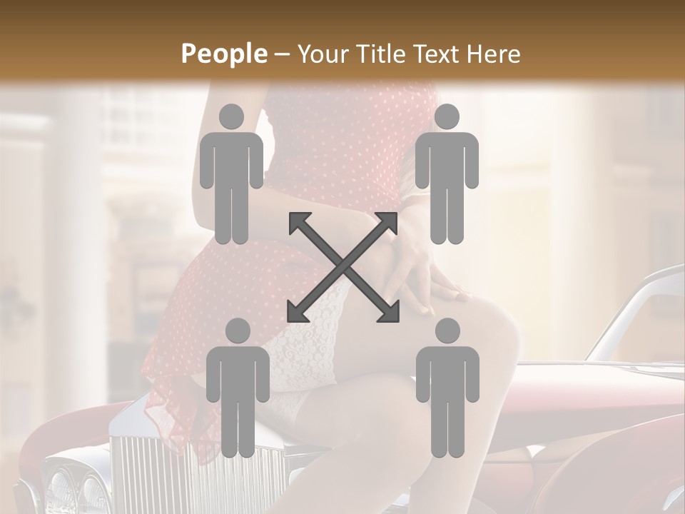 Color Underwear Pinup PowerPoint Template