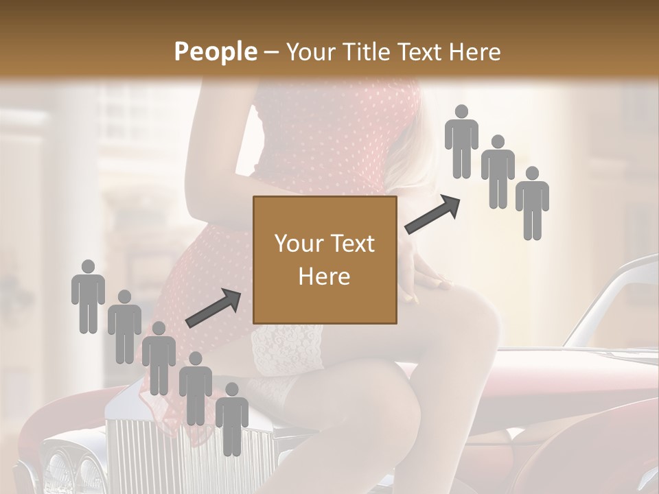 Color Underwear Pinup PowerPoint Template