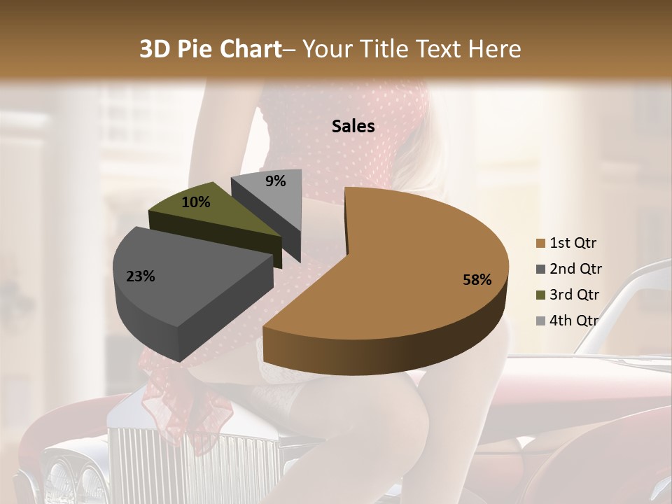 Color Underwear Pinup PowerPoint Template