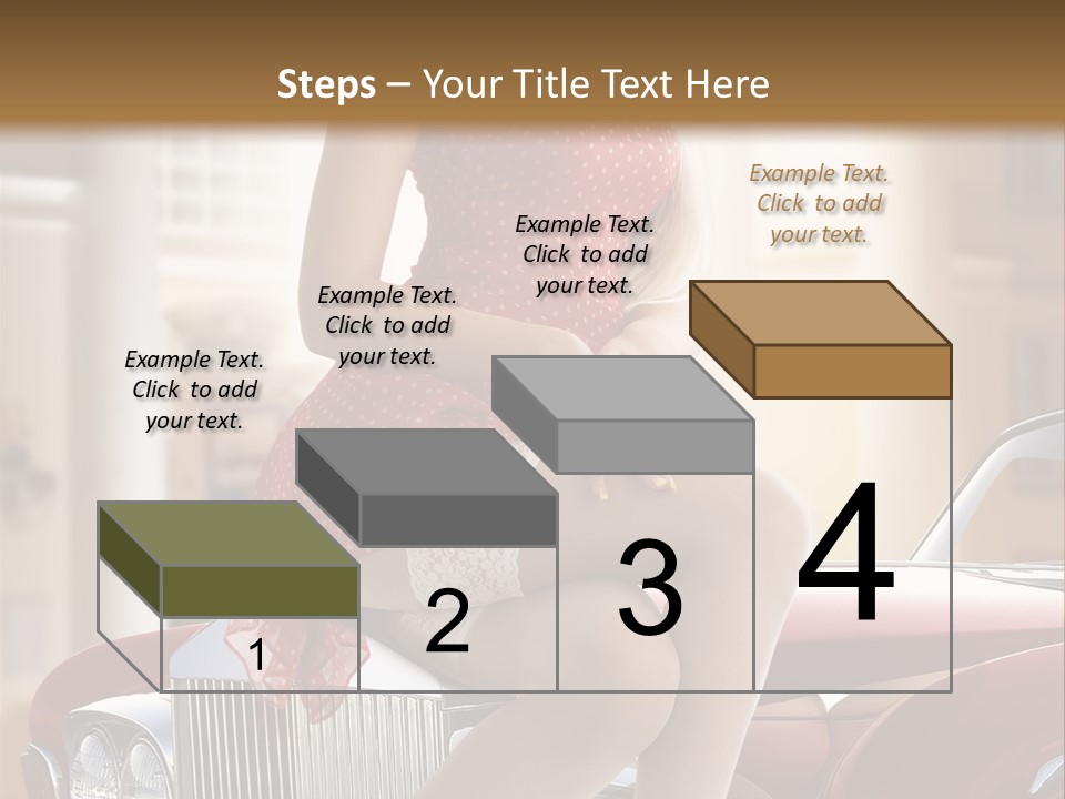 Color Underwear Pinup PowerPoint Template
