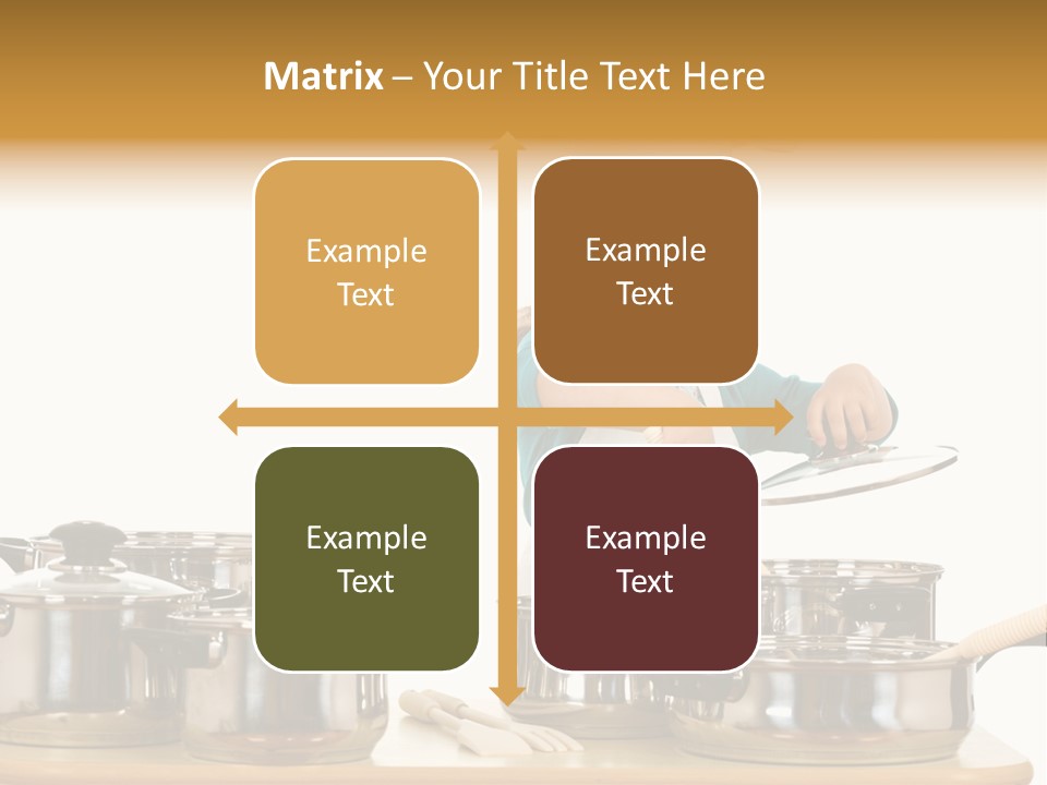 Wooden Girl Apron PowerPoint Template