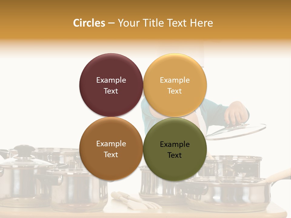 Wooden Girl Apron PowerPoint Template