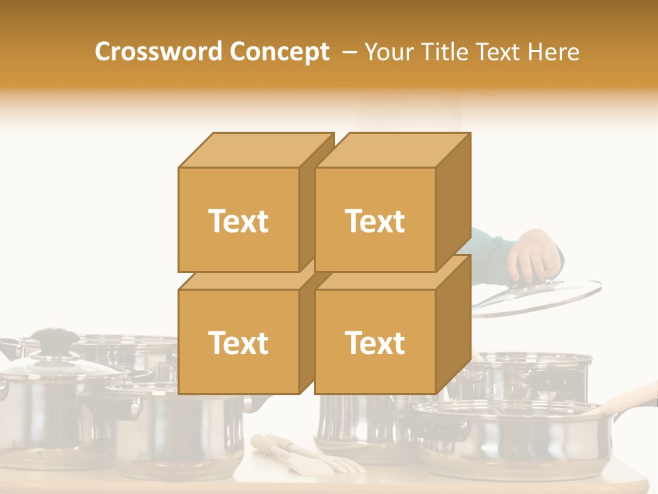 Wooden Girl Apron PowerPoint Template