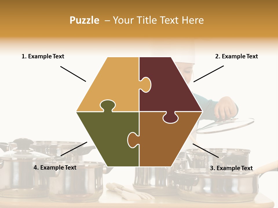 Wooden Girl Apron PowerPoint Template