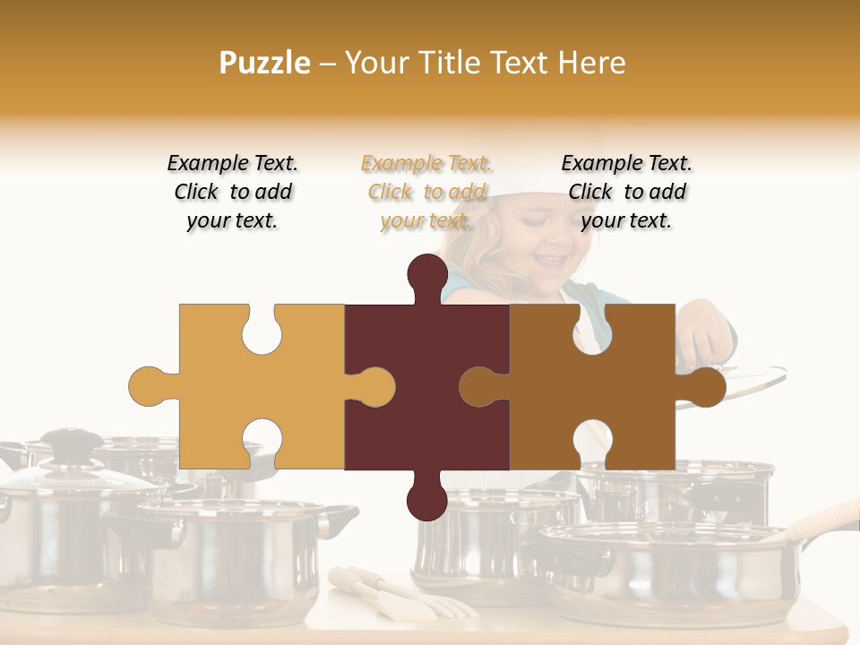 Wooden Girl Apron PowerPoint Template