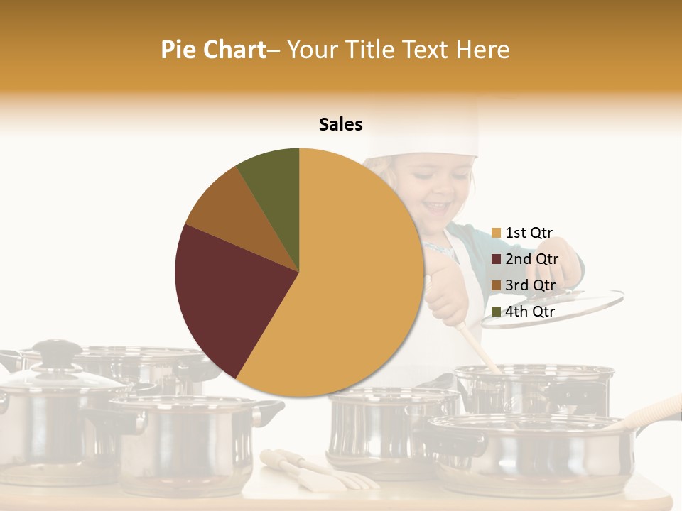 Wooden Girl Apron PowerPoint Template