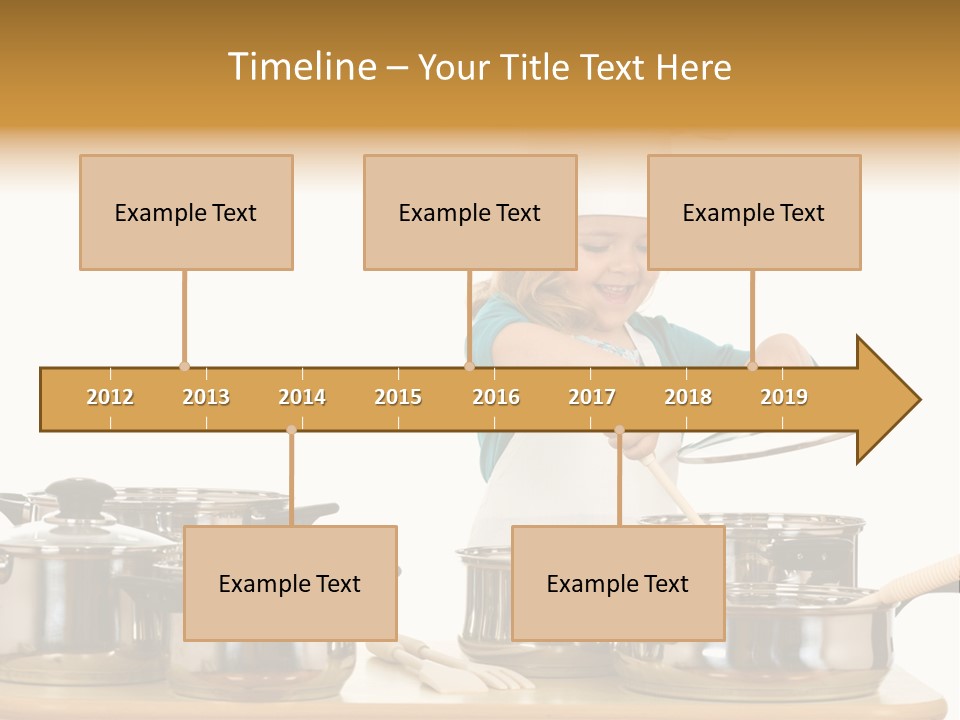 Wooden Girl Apron PowerPoint Template