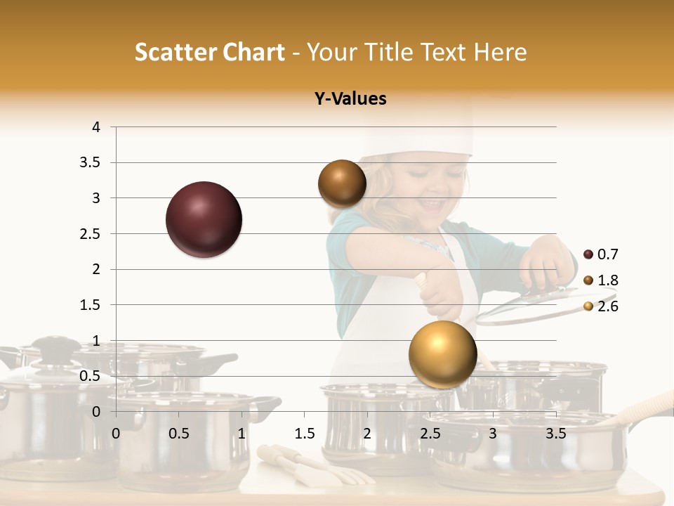 Wooden Girl Apron PowerPoint Template