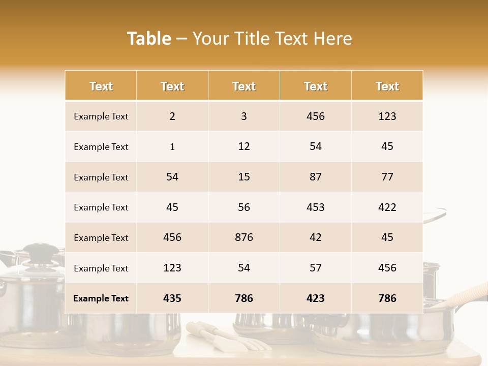 Wooden Girl Apron PowerPoint Template