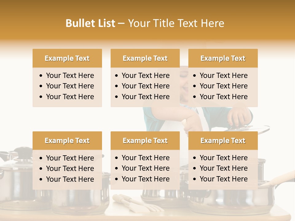 Wooden Girl Apron PowerPoint Template