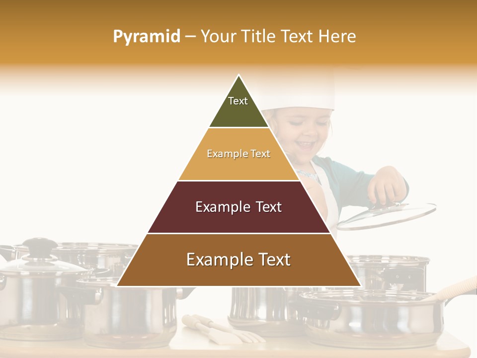 Wooden Girl Apron PowerPoint Template