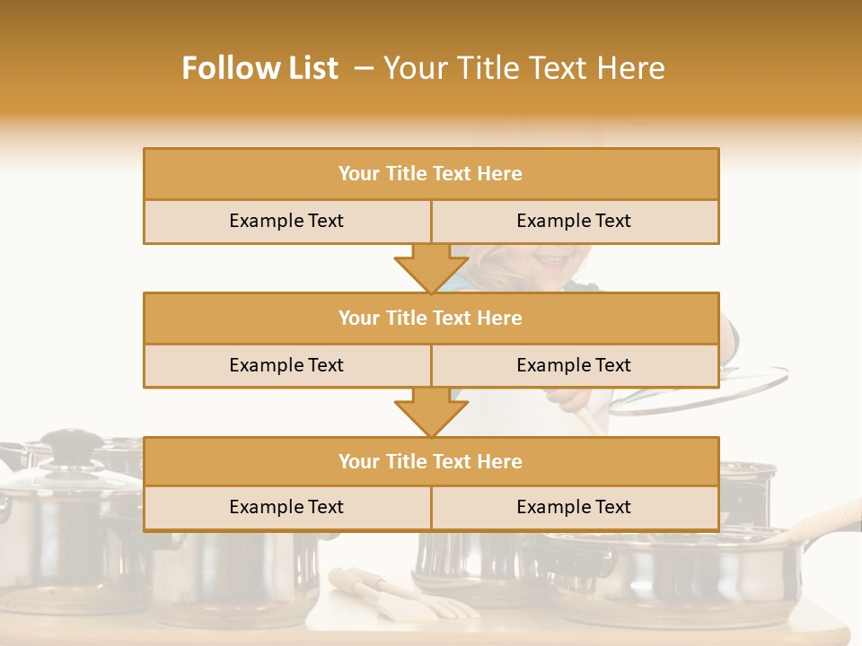 Wooden Girl Apron PowerPoint Template