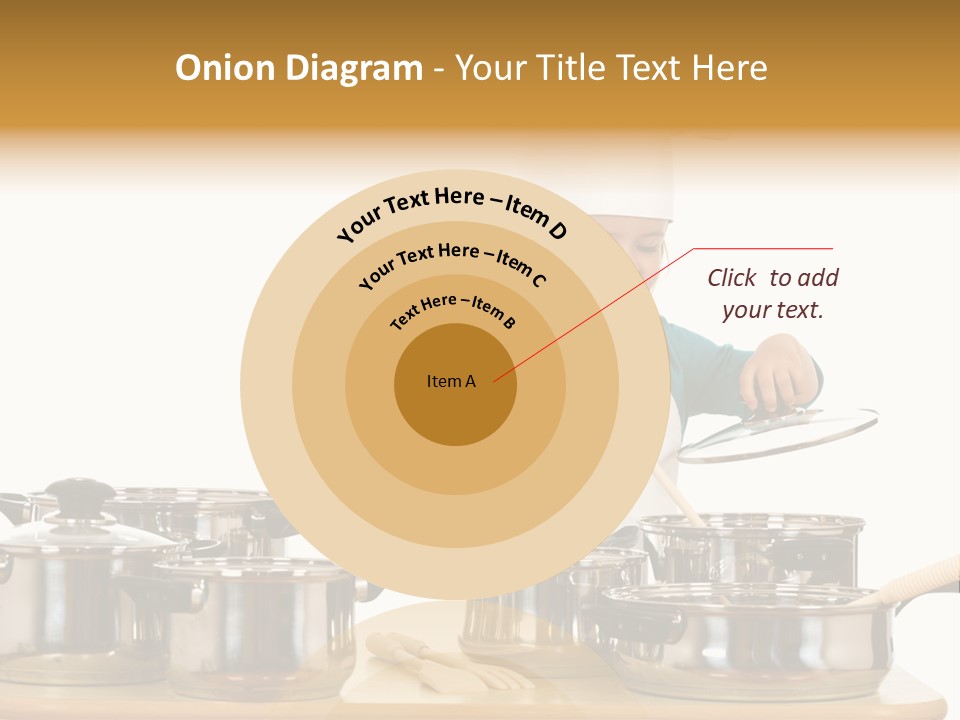 Wooden Girl Apron PowerPoint Template