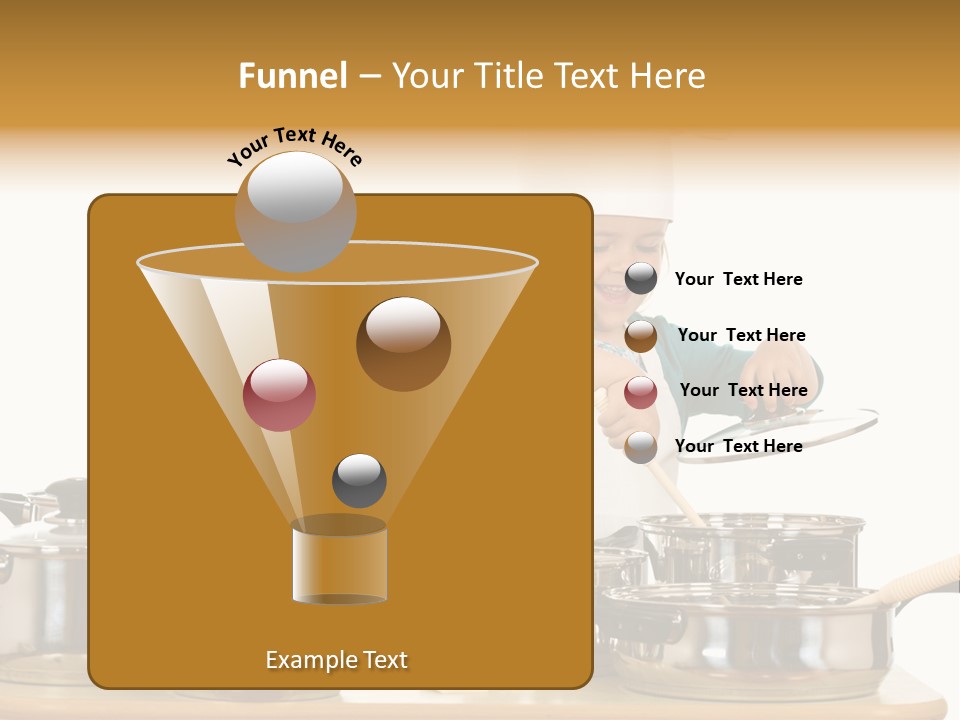 Wooden Girl Apron PowerPoint Template