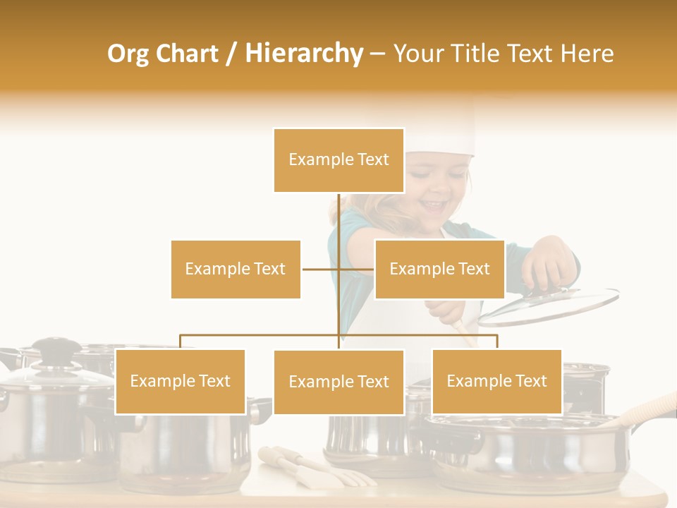 Wooden Girl Apron PowerPoint Template