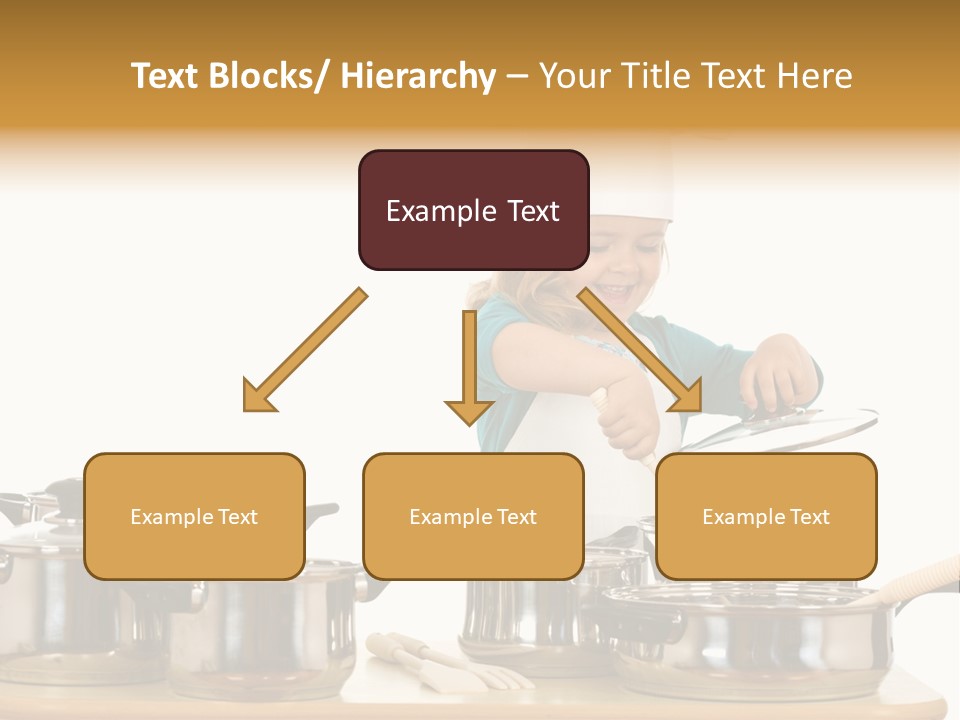 Wooden Girl Apron PowerPoint Template