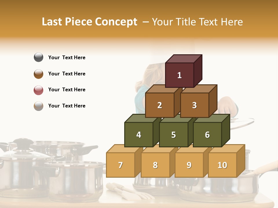 Wooden Girl Apron PowerPoint Template