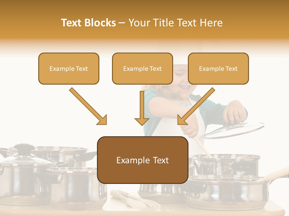 Wooden Girl Apron PowerPoint Template