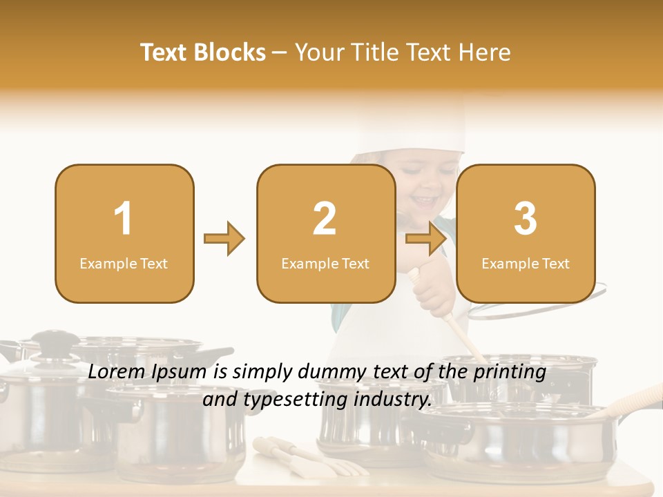 Wooden Girl Apron PowerPoint Template