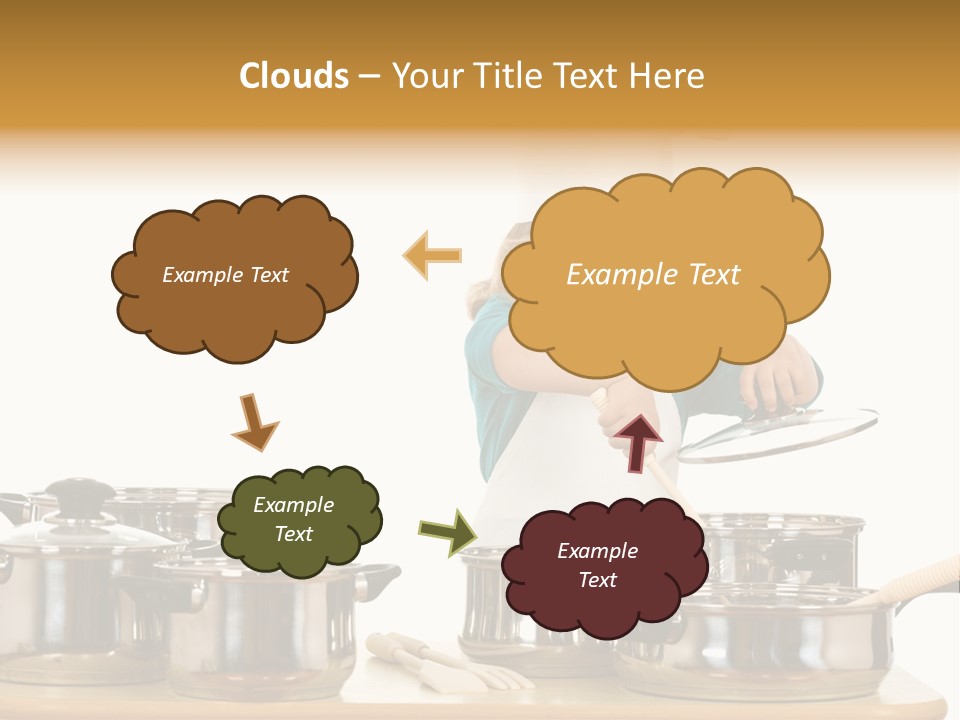 Wooden Girl Apron PowerPoint Template