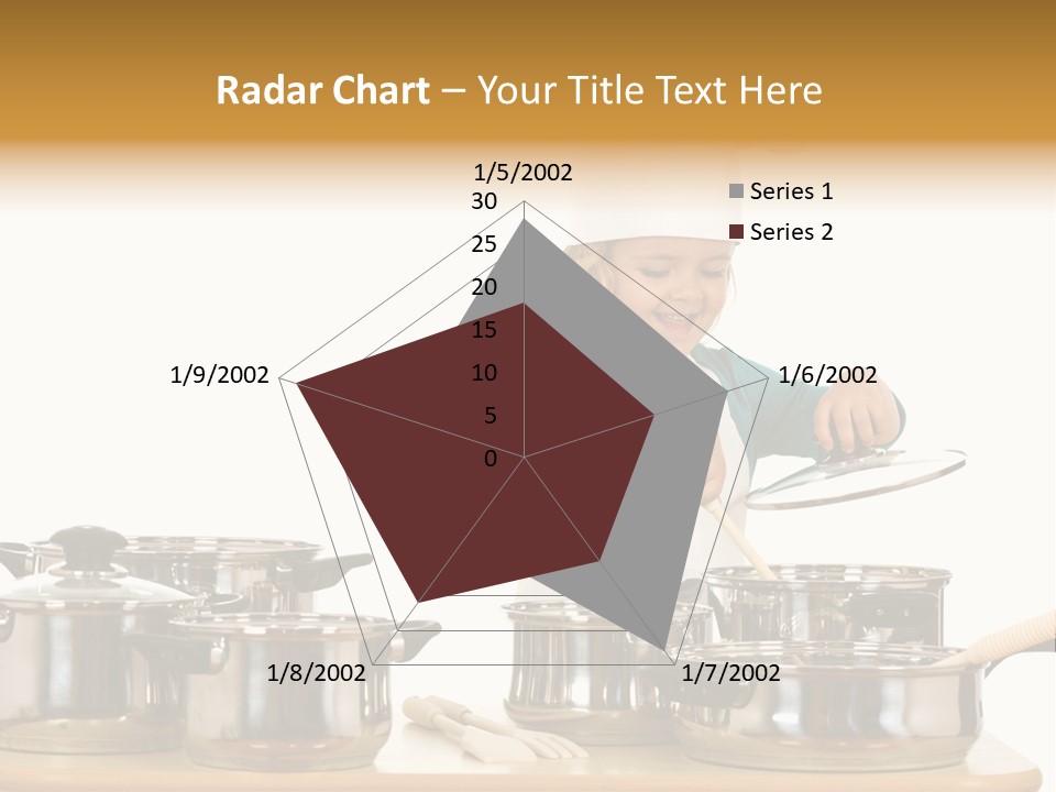 Wooden Girl Apron PowerPoint Template