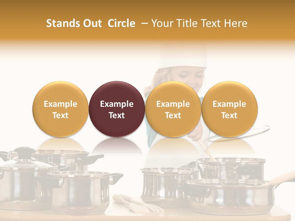 Wooden Girl Apron PowerPoint Template