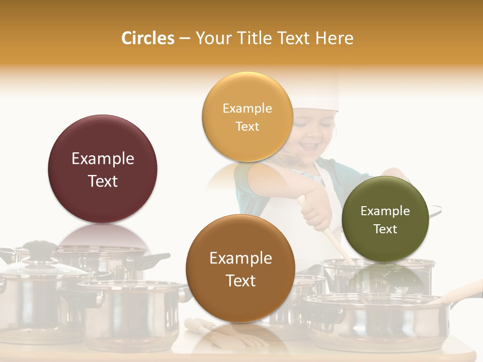 Wooden Girl Apron PowerPoint Template