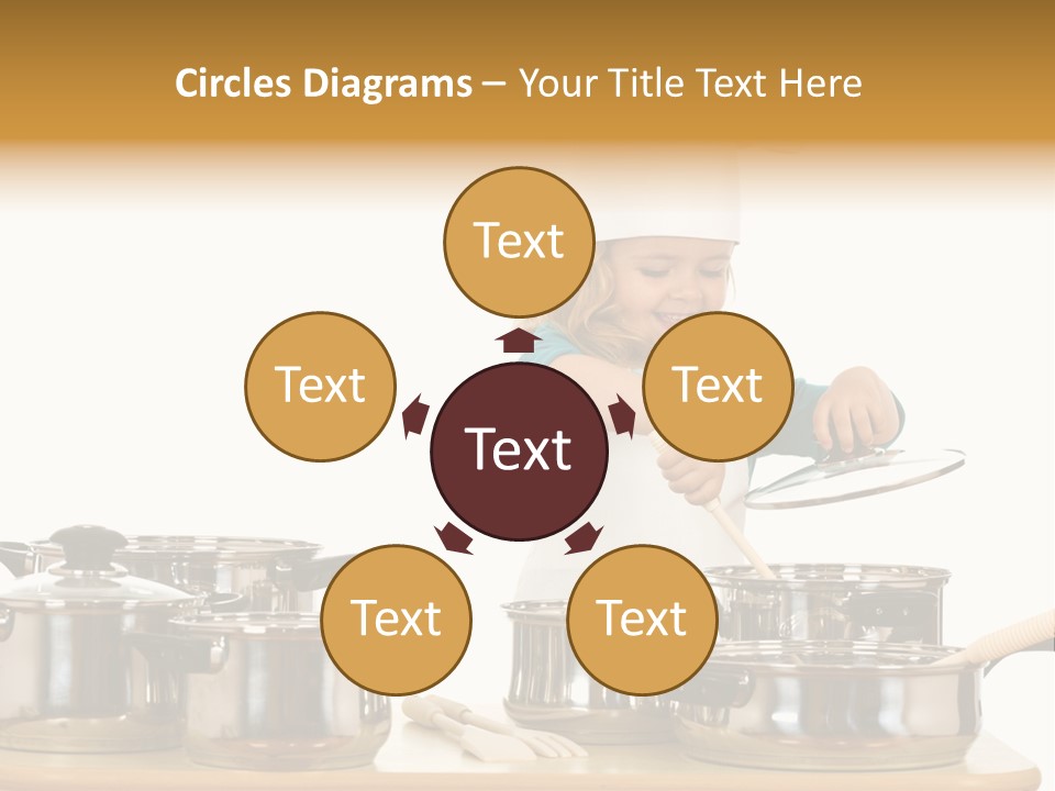 Wooden Girl Apron PowerPoint Template