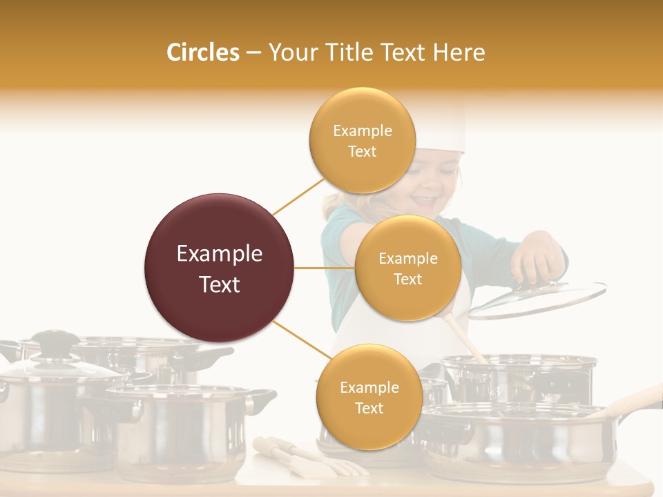 Wooden Girl Apron PowerPoint Template