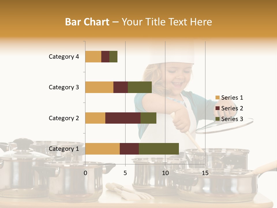 Wooden Girl Apron PowerPoint Template