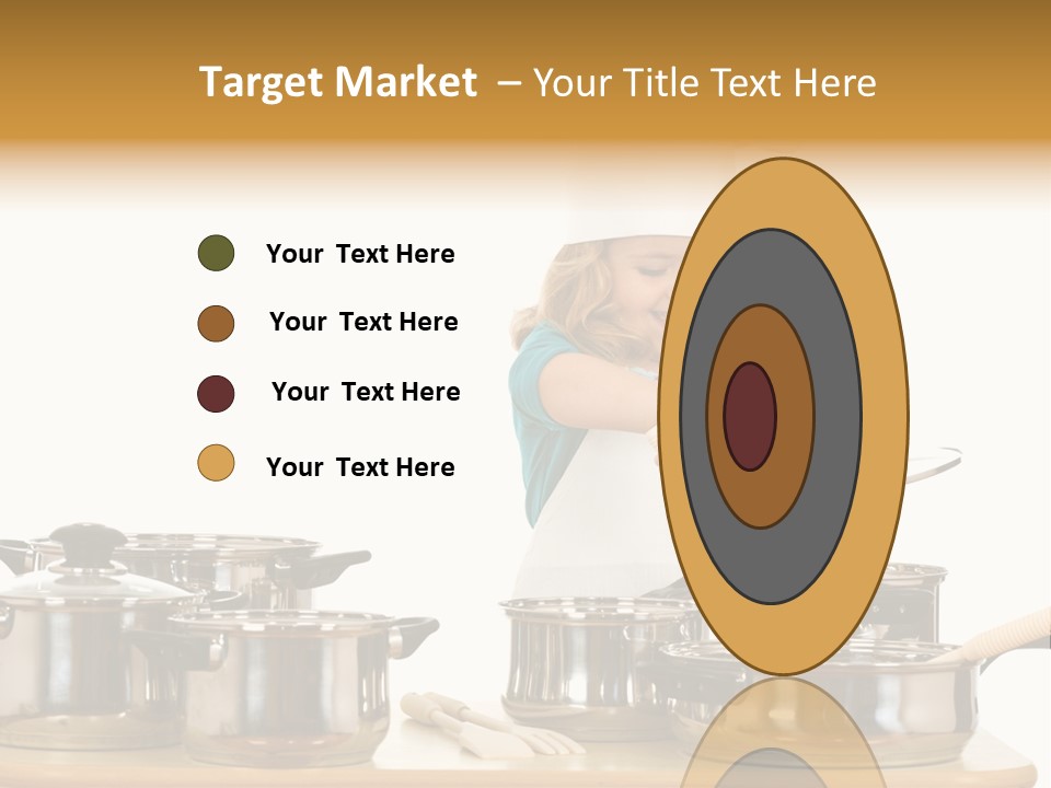 Wooden Girl Apron PowerPoint Template