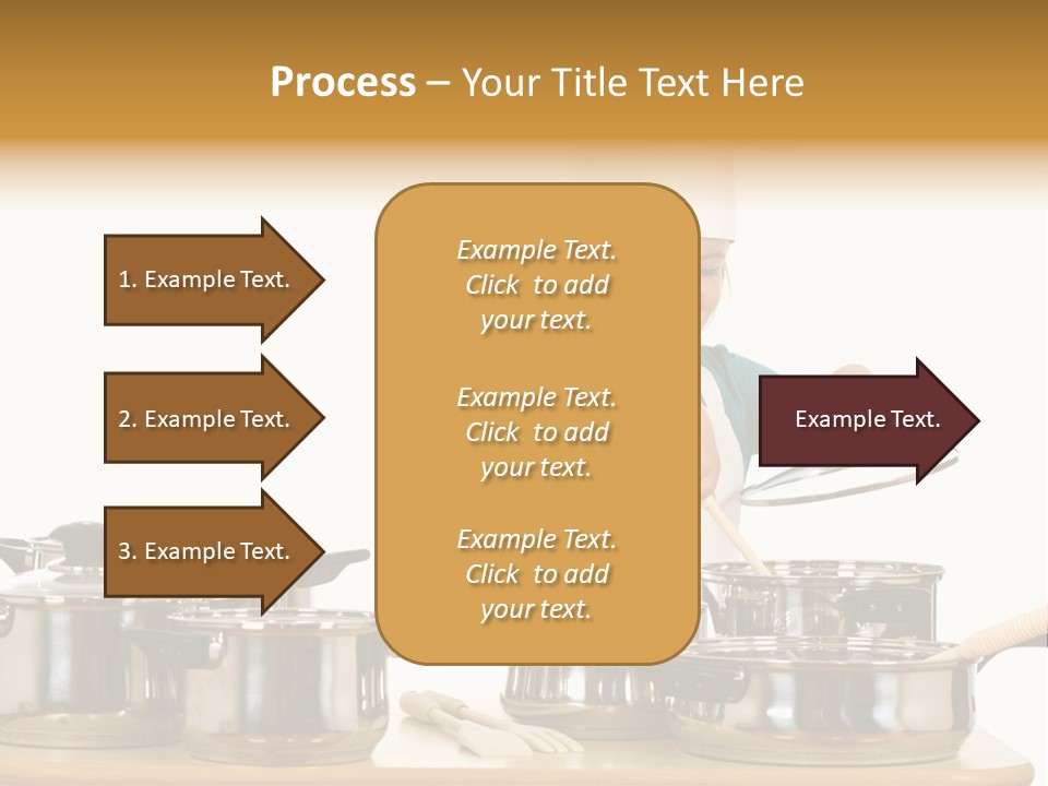 Wooden Girl Apron PowerPoint Template