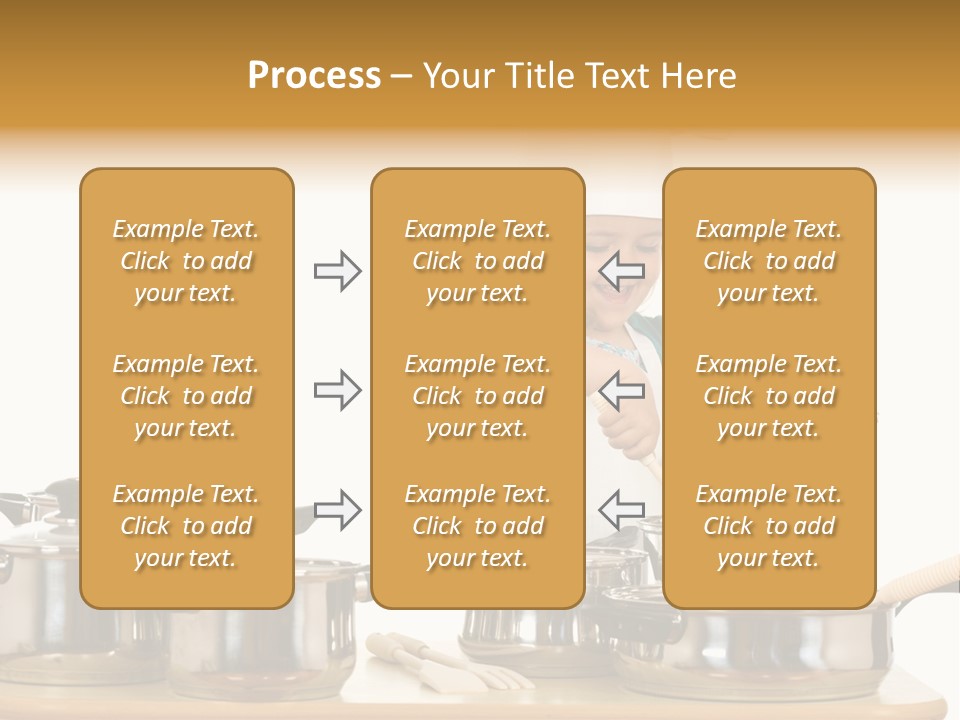 Wooden Girl Apron PowerPoint Template