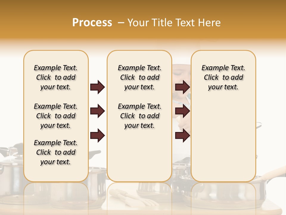 Wooden Girl Apron PowerPoint Template