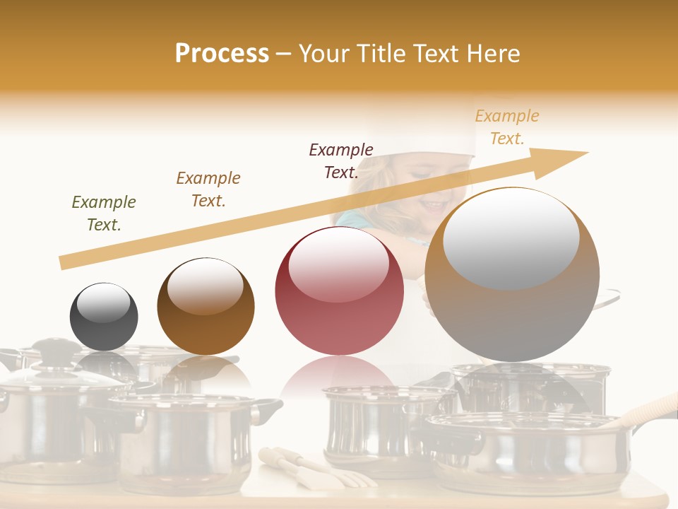 Wooden Girl Apron PowerPoint Template