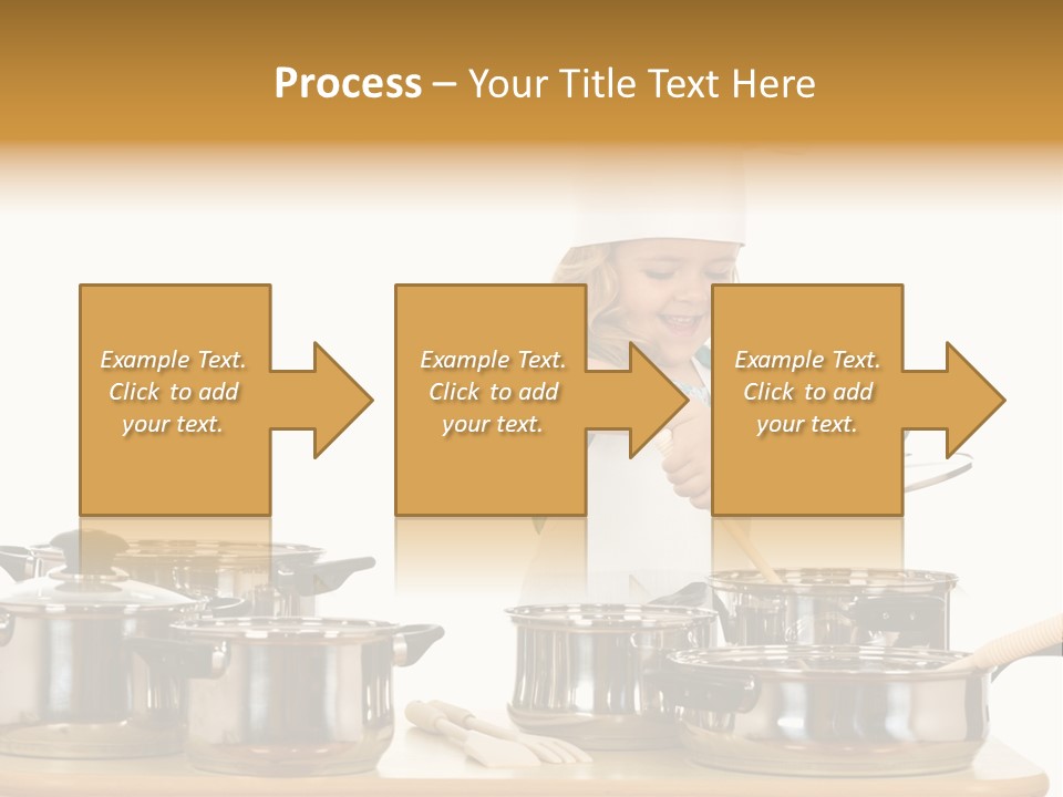 Wooden Girl Apron PowerPoint Template