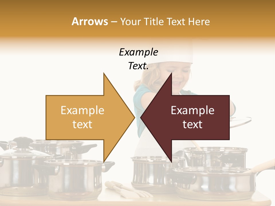 Wooden Girl Apron PowerPoint Template