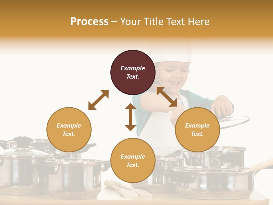 Wooden Girl Apron PowerPoint Template