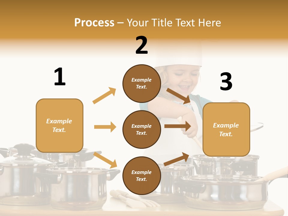 Wooden Girl Apron PowerPoint Template