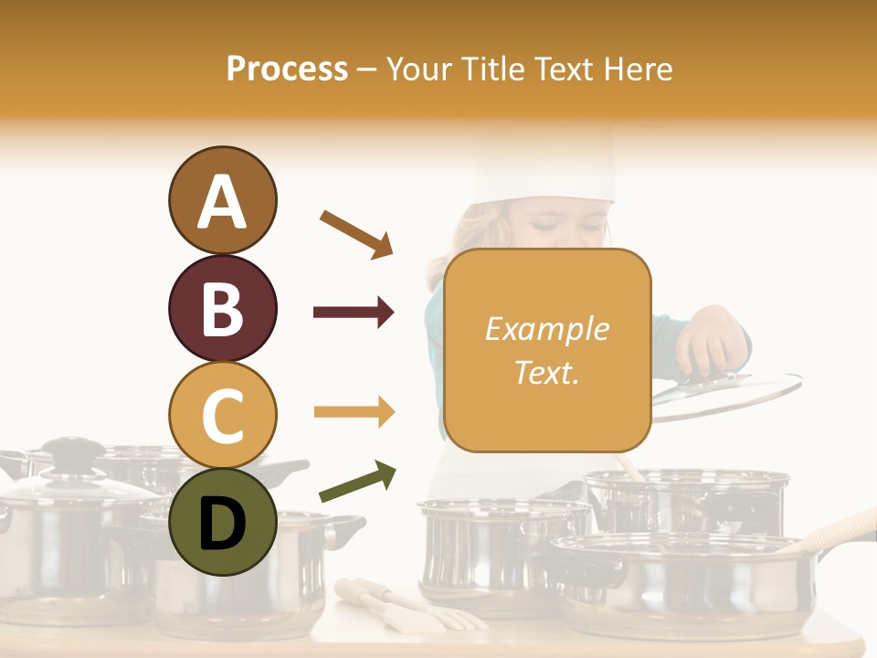 Wooden Girl Apron PowerPoint Template