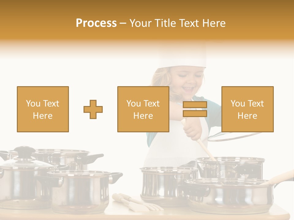 Wooden Girl Apron PowerPoint Template