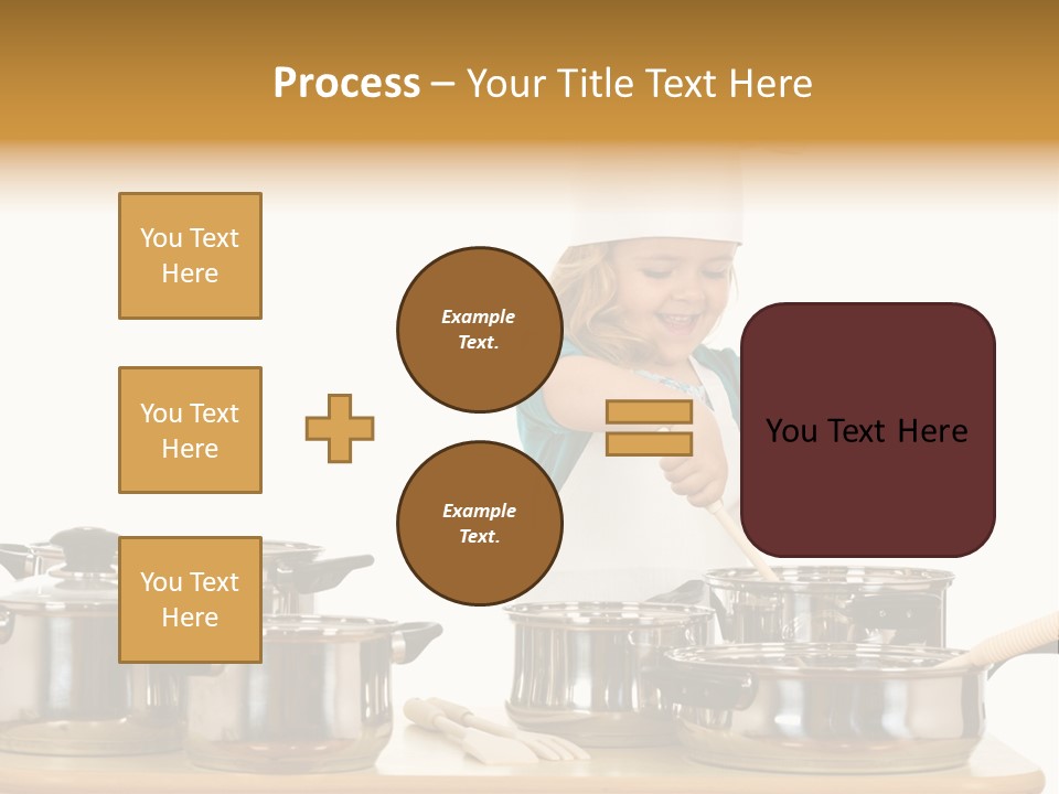 Wooden Girl Apron PowerPoint Template