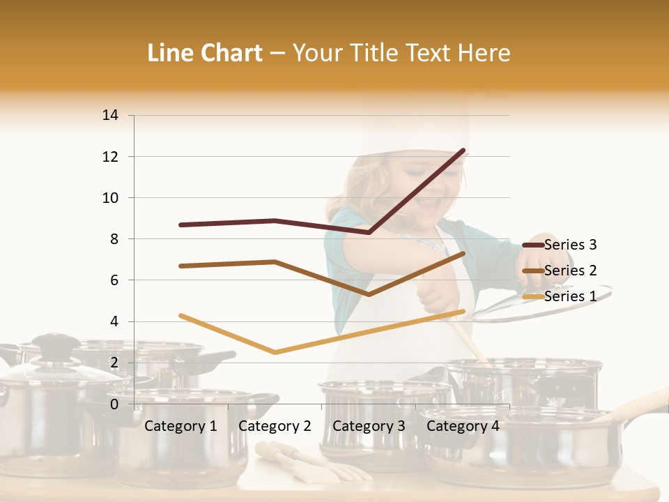 Wooden Girl Apron PowerPoint Template