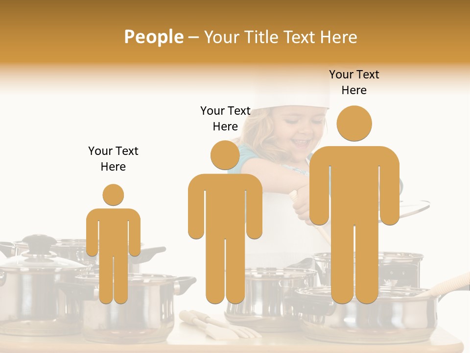 Wooden Girl Apron PowerPoint Template