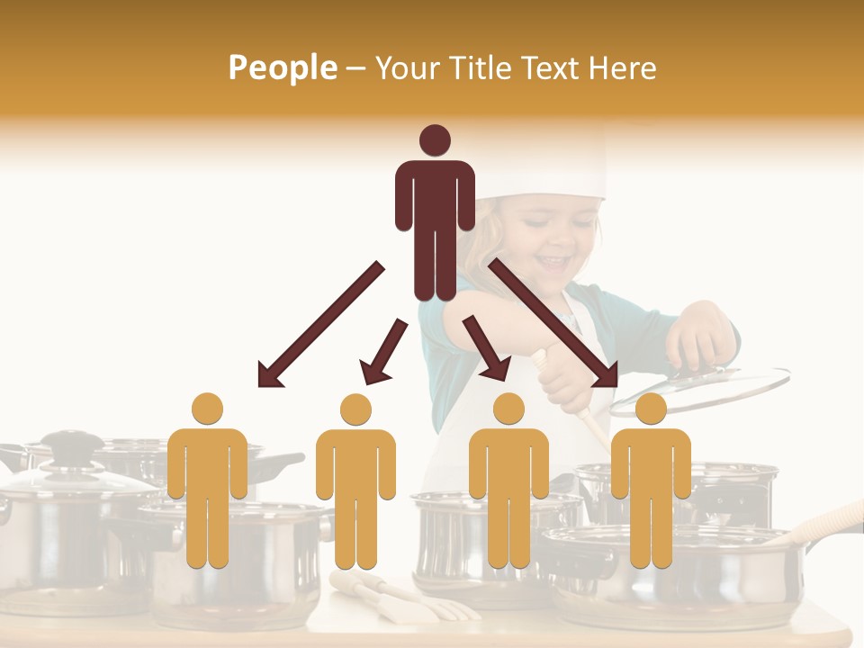 Wooden Girl Apron PowerPoint Template