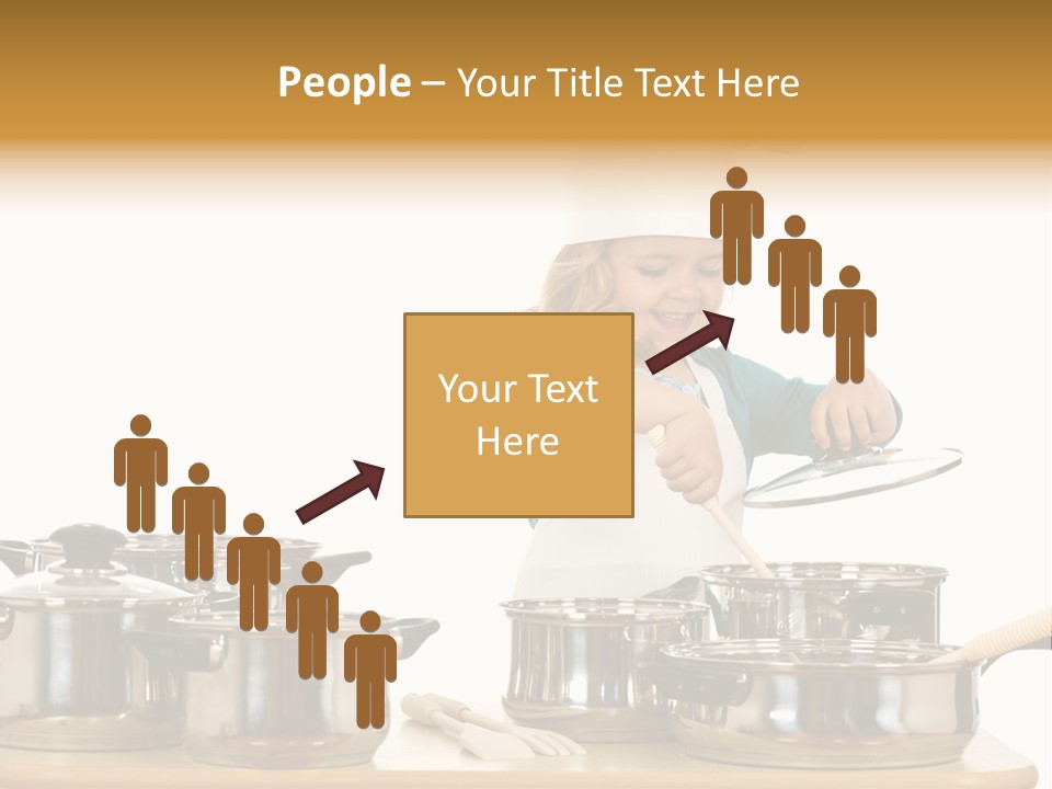 Wooden Girl Apron PowerPoint Template